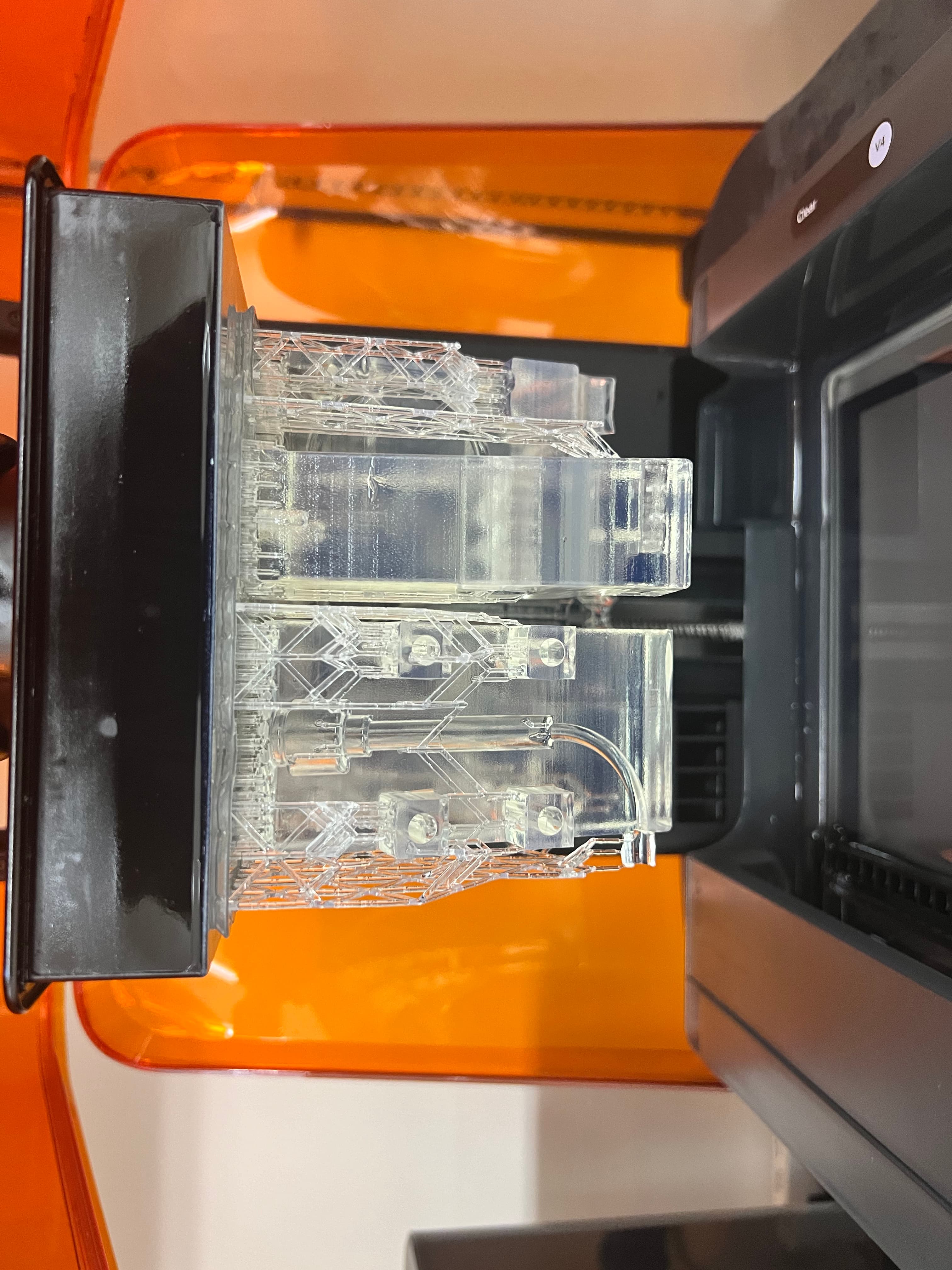 Resin printing parts