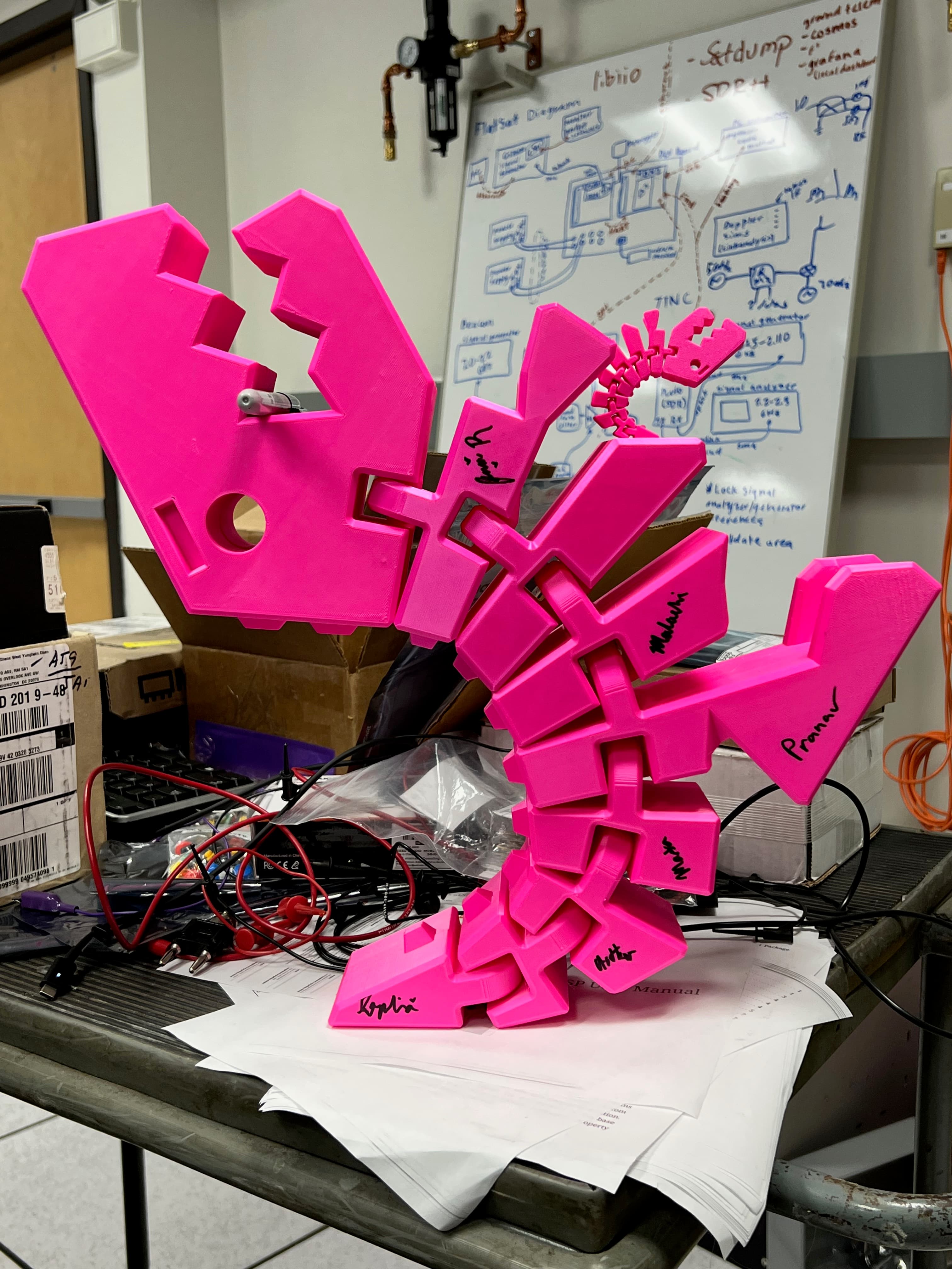 Bozo the Pink Dino, our mascot